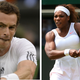 Andy Murray (Adrian Dennis/AFP/Getty Images); Serena Williams (Julian Finney/Getty Images)